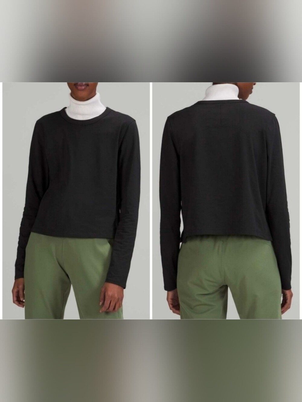 Lululemon Classic-Fit Cotton-Blend Long Sleeve Shirt Black